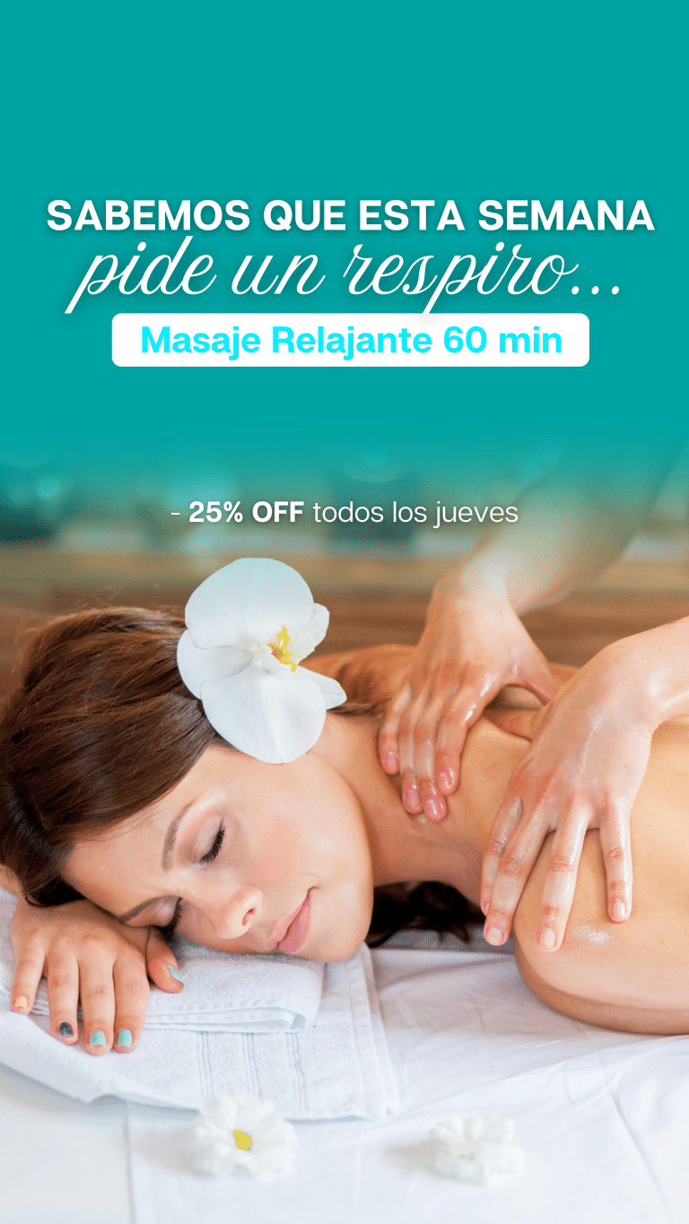 Masaje relajante de 60 min con 25% OFF